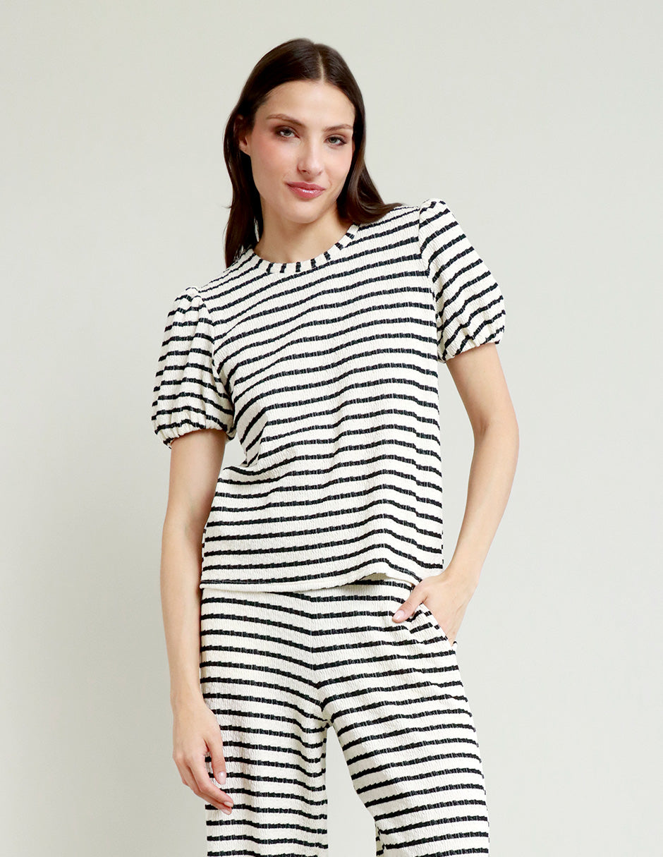 BLUSA MORGAN A RAYAS