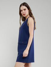 VESTIDO GILDA AZUL MARINO