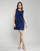 VESTIDO GILDA AZUL MARINO