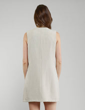 VESTIDO LESLIE A RAYAS BEIGE