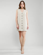 VESTIDO LESLIE A RAYAS BEIGE