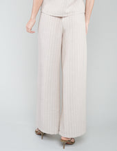 PANTALÓN MAIA A RAYAS CAFÉ CLARO