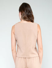 CHALECO DAFNE CAFÉ CLARO