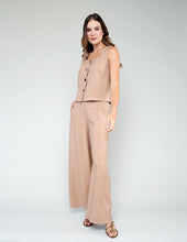 CHALECO DAFNE CAFÉ CLARO