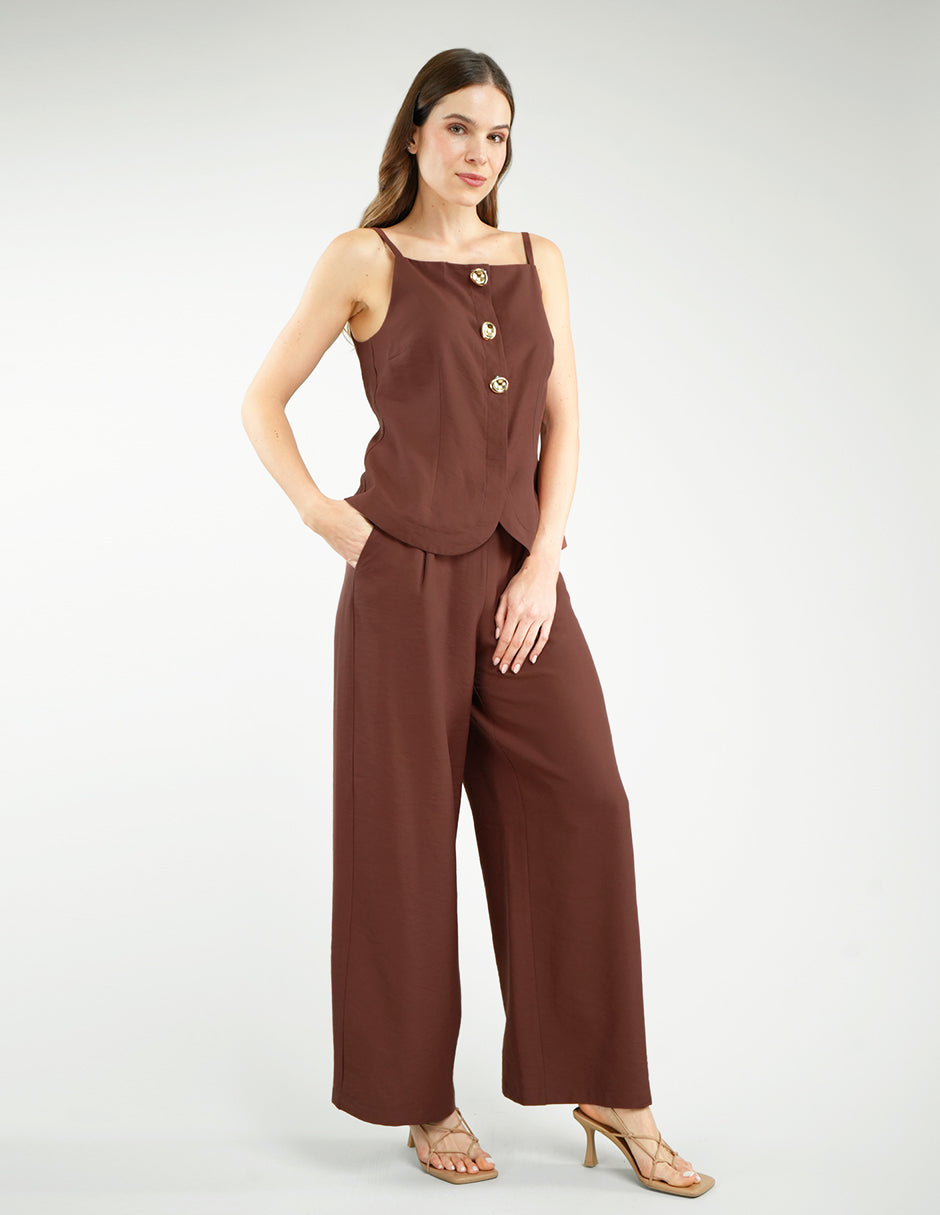 PANTALÓN AINA CAFÉ