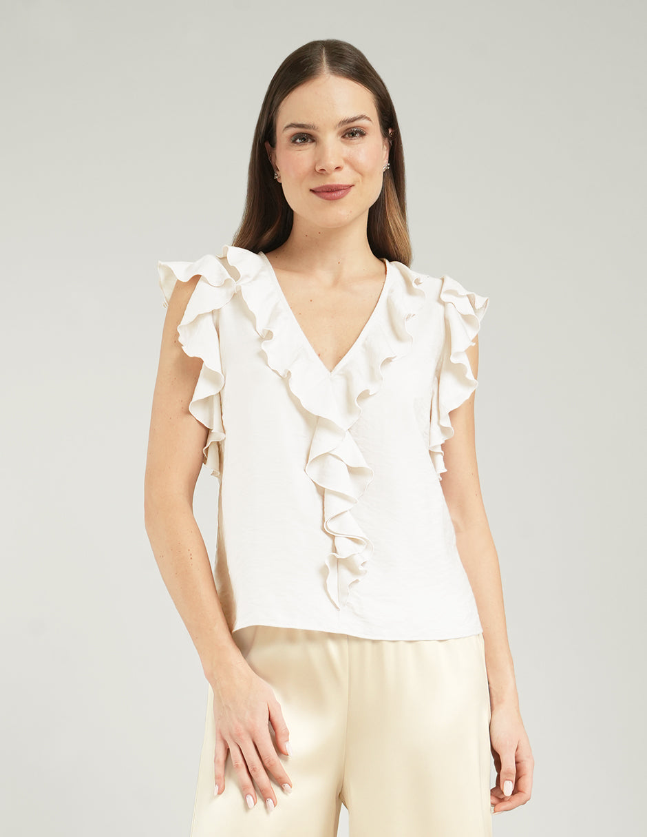 BLUSA CLEO HUESO