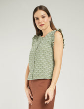 BLUSA SELMA VERDE FLORES