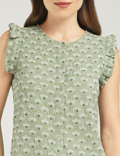 BLUSA SELMA VERDE FLORES