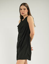 VESTIDO CELIA NEGRO BRILLOS