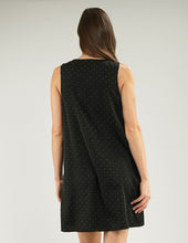 VESTIDO CELIA NEGRO BRILLOS