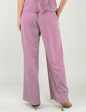 PANTALÓN NURIA A RAYAS VINO